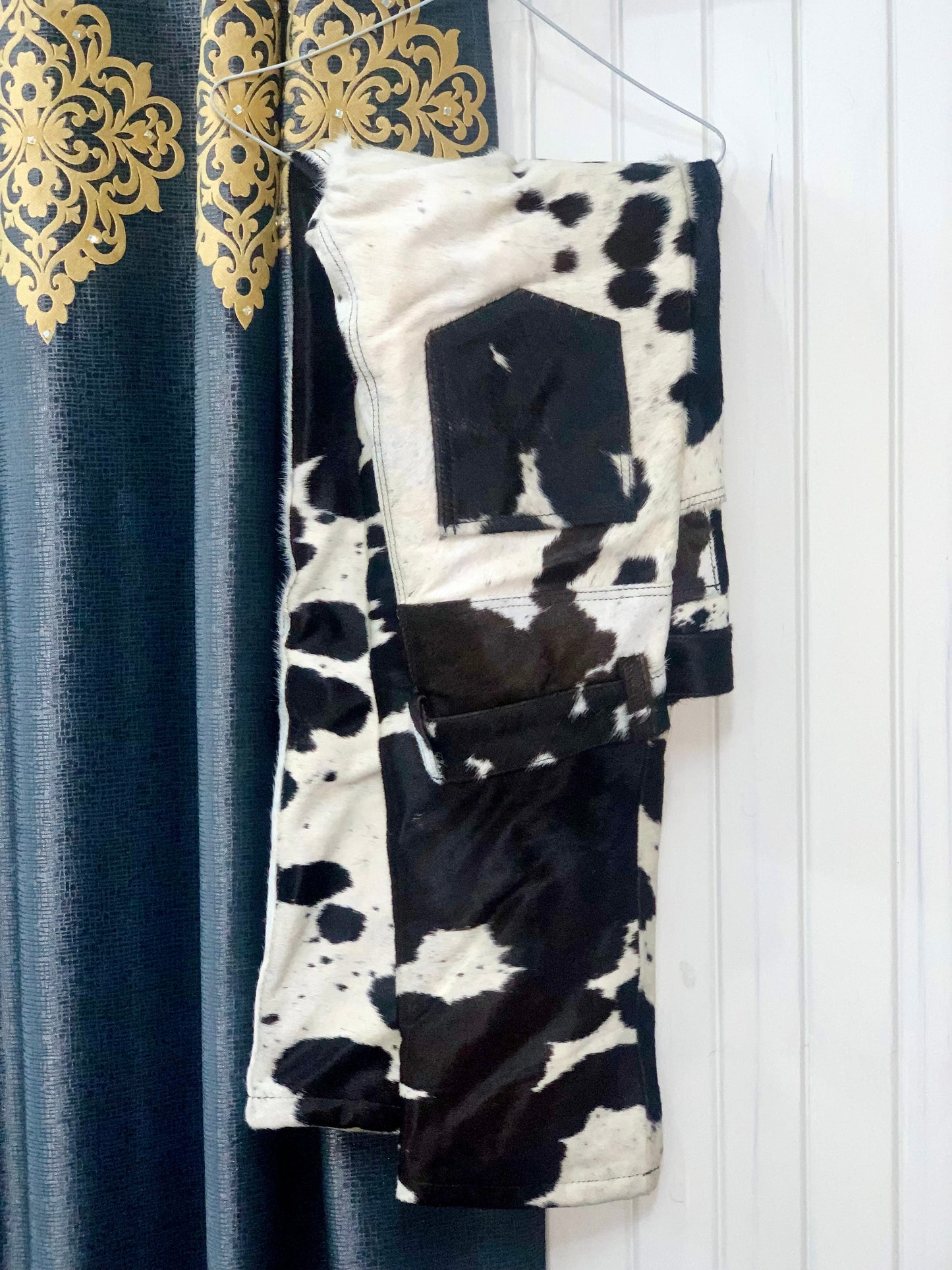 Natural Cowhide Leather Pants